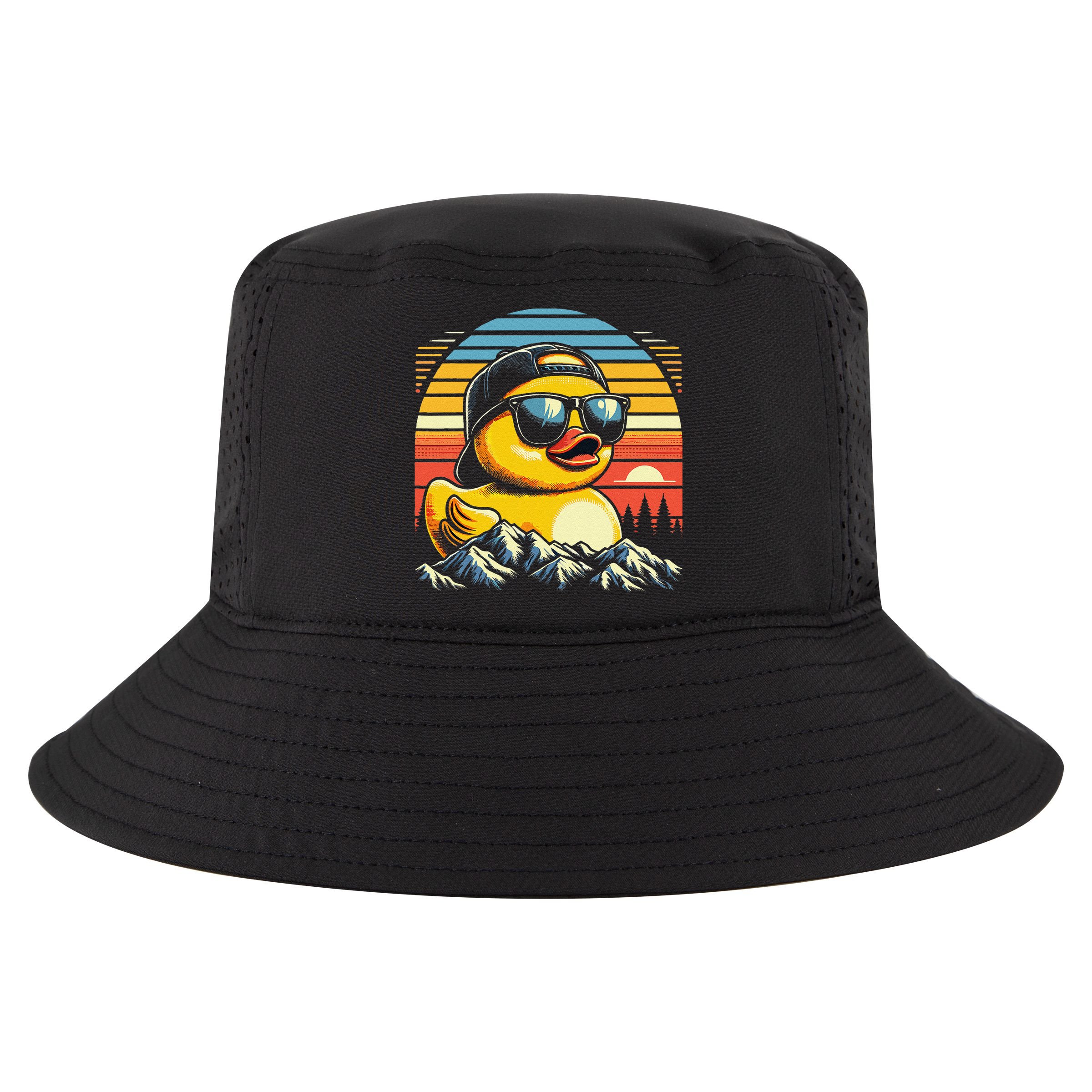 Vintage Cool Duck With Sunglasses  Funny Ducks Cool Comfort Performance Bucket Hat