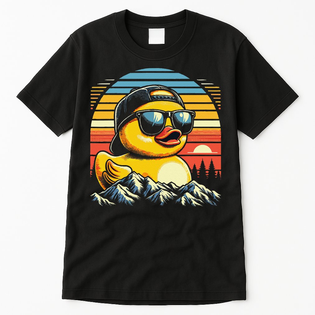 Vintage Cool Duck With Sunglasses  Funny Ducks Tall T-Shirt