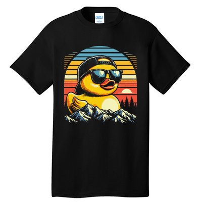 Vintage Cool Duck With Sunglasses  Funny Ducks Tall T-Shirt