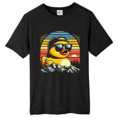 Vintage Cool Duck With Sunglasses  Funny Ducks Tall Fusion ChromaSoft Performance T-Shirt