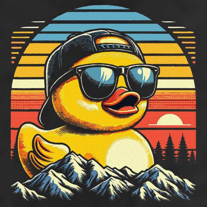 Vintage Cool Duck With Sunglasses  Funny Ducks Hat