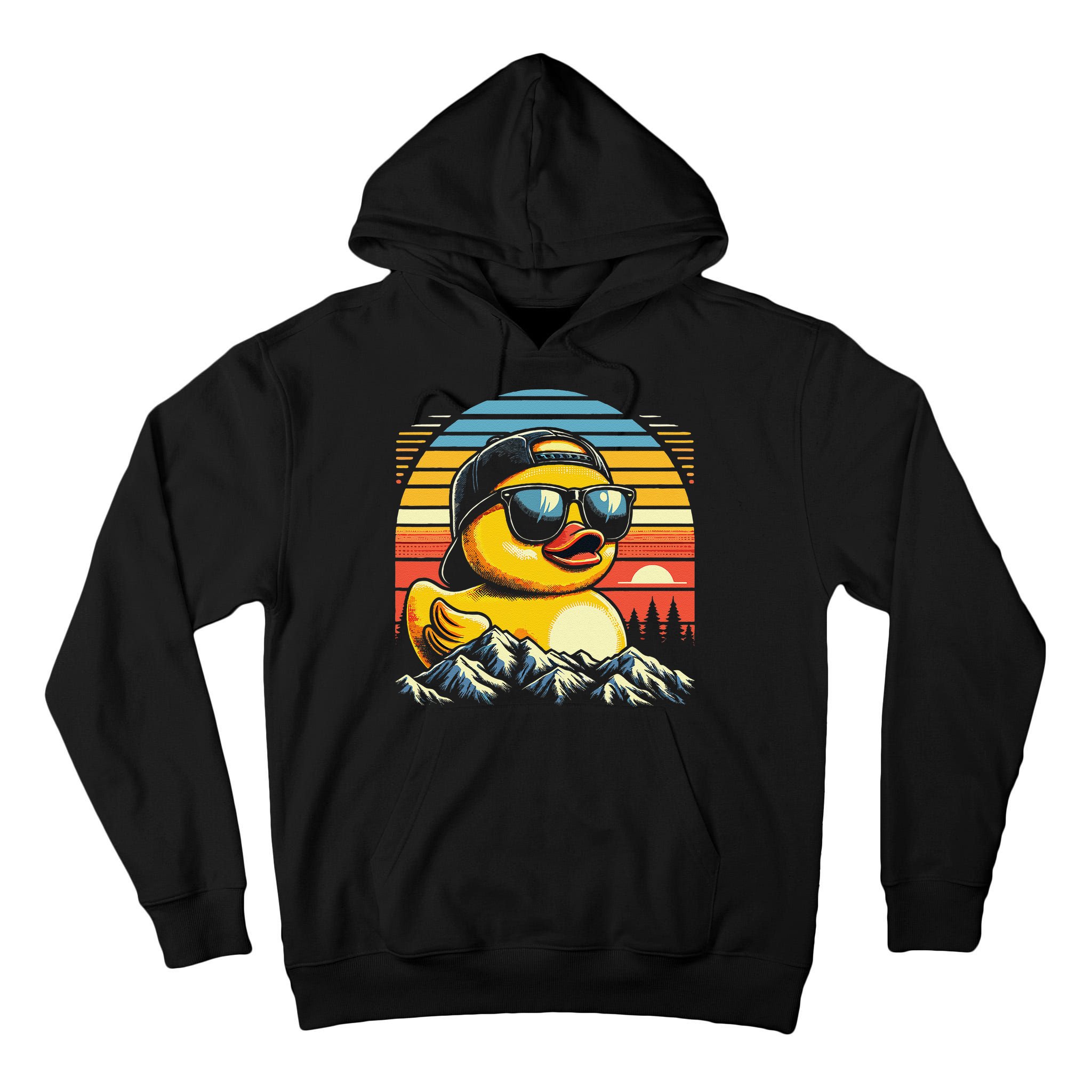Vintage Cool Duck With Sunglasses  Funny Ducks Tall Hoodie