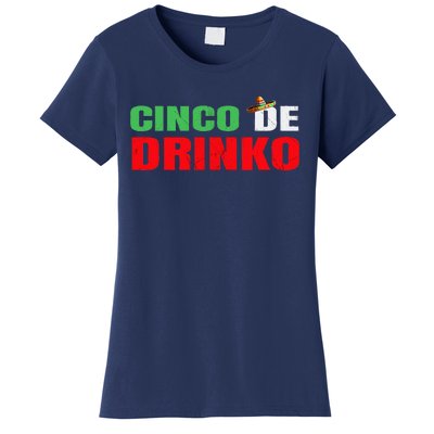 Vintage Cinco De Drinko Funny Cinco De Mayo Drinking Women's T-Shirt