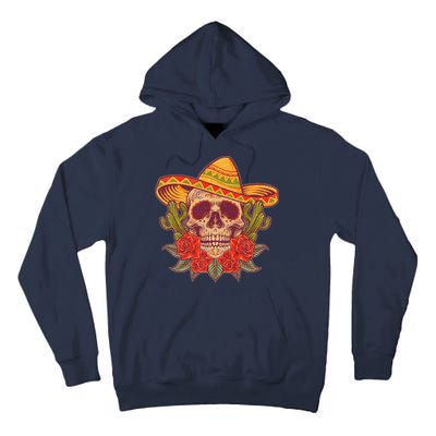 Vintage Cinco De Mayo Sombrero Skull Tall Hoodie