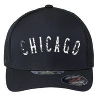 Vintage Chicago Distressed Flexfit Unipanel Trucker Cap