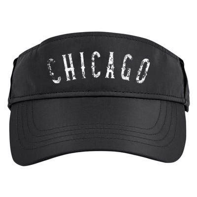 Vintage Chicago Distressed Adult Drive Performance Visor