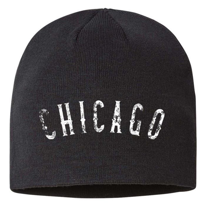 Vintage Chicago Distressed Sustainable Beanie