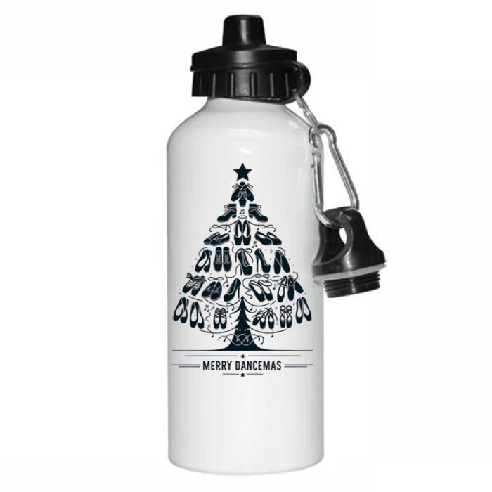 Vintage Christmas Dance Teacher Merry Dancemas Dancer Dancing Aluminum Water Bottle