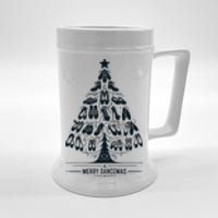 Vintage Christmas Dance Teacher Merry Dancemas Dancer Dancing Beer Stein