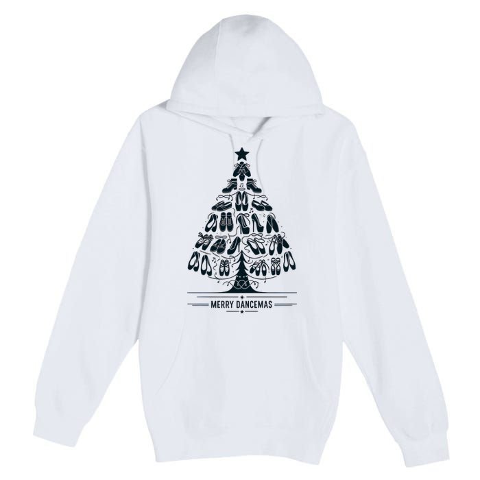 Vintage Christmas Dance Teacher Merry Dancemas Dancer Dancing Premium Pullover Hoodie