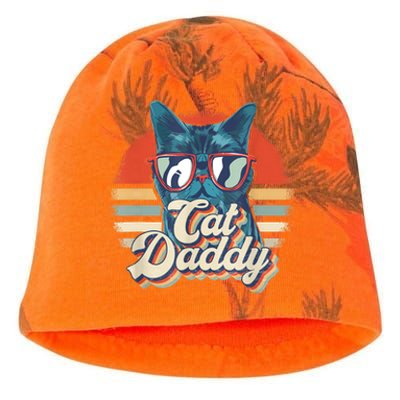 Vintage Cat Daddy Retro 80s Eighties Gift Dad Father Kati - Camo Knit Beanie