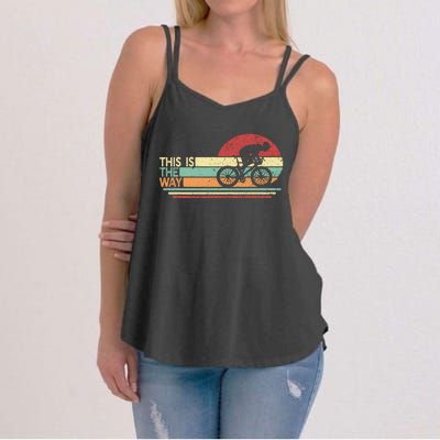 Vintage Cycling Dad This Is The Way Women's Strappy Tank