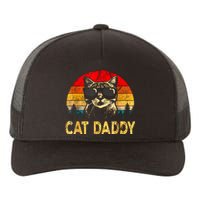 Vintage Cat Daddy Funny Cat Lover Gift Cat Dad Fathers Yupoong Adult 5-Panel Trucker Hat