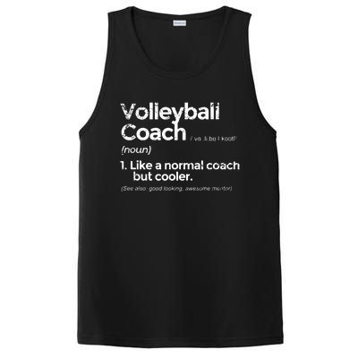 Volleyball Coach Definition Funny Gift PosiCharge Competitor Tank