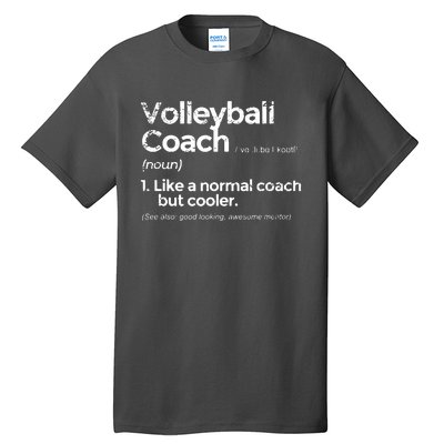 Volleyball Coach Definition Funny Gift Tall T-Shirt