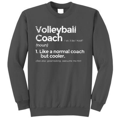 Volleyball Coach Definition Funny Gift Tall Sweatshirt