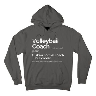 Volleyball Coach Definition Funny Gift Tall Hoodie