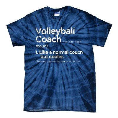 Volleyball Coach Definition Funny Gift Tie-Dye T-Shirt