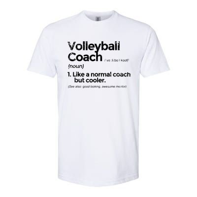 Volleyball Coach Definition Funny Gift Softstyle® CVC T-Shirt