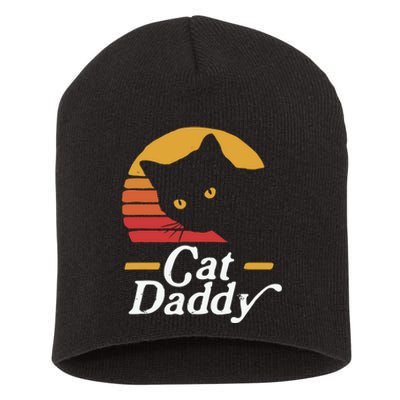 Vintage Cat Daddy Short Acrylic Beanie