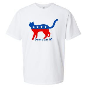 Vote Cat Democrat Liberal Cat Lover Biden Harris 2024 Sueded Cloud Jersey T-Shirt