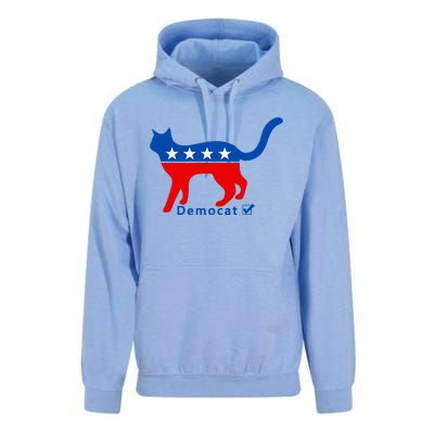 Vote Cat Democrat Liberal Cat Lover Biden Harris 2024 Unisex Surf Hoodie