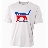 Vote Cat Democrat Liberal Cat Lover Biden Harris 2024 Cooling Performance Crew T-Shirt