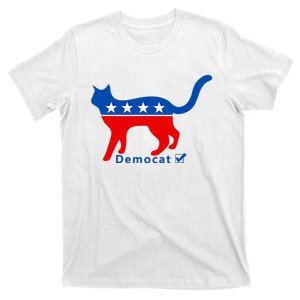 Vote Cat Democrat Liberal Cat Lover Biden Harris 2024 T-Shirt