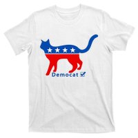 Vote Cat Democrat Liberal Cat Lover Biden Harris 2024 T-Shirt