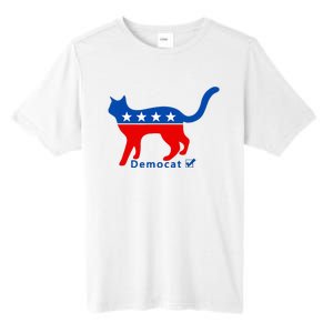 Vote Cat Democrat Liberal Cat Lover Biden Harris 2024 Tall Fusion ChromaSoft Performance T-Shirt