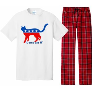 Vote Cat Democrat Liberal Cat Lover Biden Harris 2024 Pajama Set