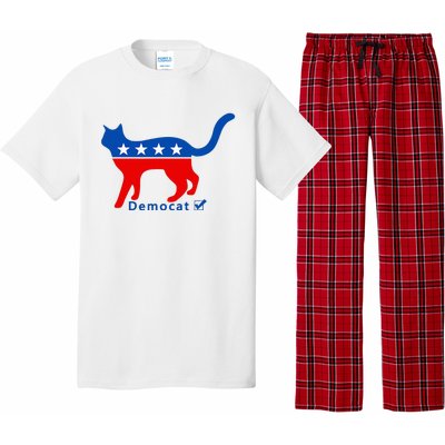 Vote Cat Democrat Liberal Cat Lover Biden Harris 2024 Pajama Set