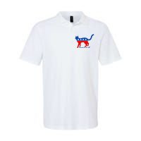 Vote Cat Democrat Liberal Cat Lover Biden Harris 2024 Softstyle Adult Sport Polo