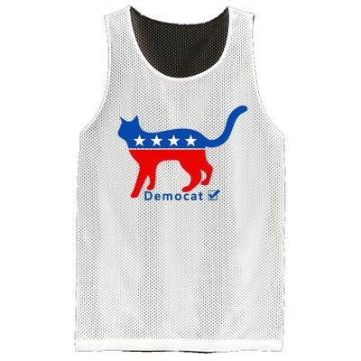 Vote Cat Democrat Liberal Cat Lover Biden Harris 2024 Mesh Reversible Basketball Jersey Tank