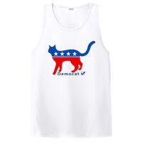 Vote Cat Democrat Liberal Cat Lover Biden Harris 2024 PosiCharge Competitor Tank