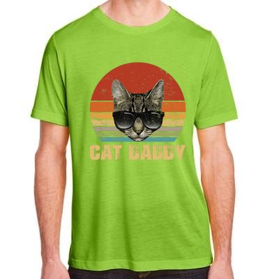 Vintage Cat Daddy Funny Cat Lover Gift Cat Dad Fathers Adult ChromaSoft Performance T-Shirt