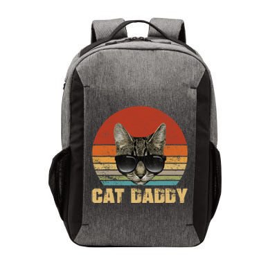 Vintage Cat Daddy Funny Cat Lover Gift Cat Dad Fathers Vector Backpack