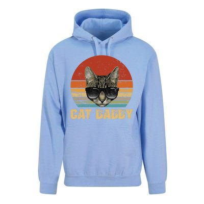 Vintage Cat Daddy Funny Cat Lover Gift Cat Dad Fathers Unisex Surf Hoodie