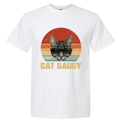 Vintage Cat Daddy Funny Cat Lover Gift Cat Dad Fathers Garment-Dyed Heavyweight T-Shirt