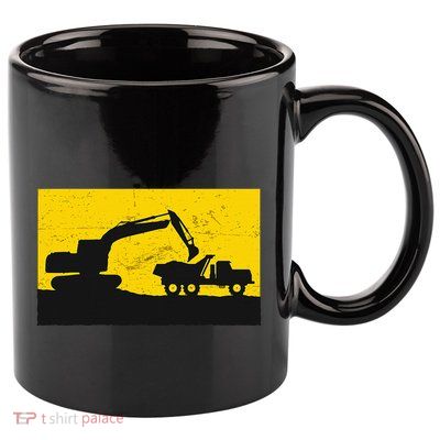Vintage Construction Equipment Heavy Equipment Operator 11oz C Handle Ceramic Mug