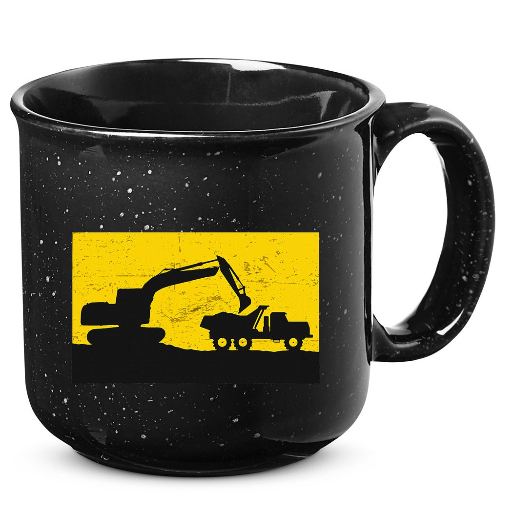 Vintage Construction Equipment Heavy Equipment Operator 15oz Campfire Ceramic Mug