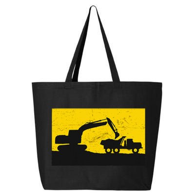 Vintage Construction Equipment Heavy Equipment Operator 25L Jumbo Tote