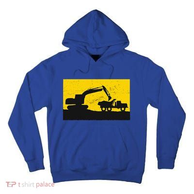 Vintage Construction Equipment Heavy Equipment Operator Tall Hoodie