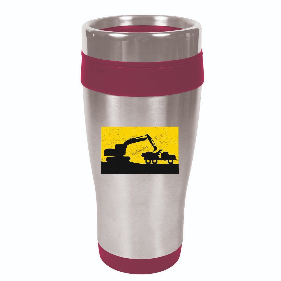 Vintage Construction Equipment Heavy Equipment Operator 16oz Travel Tumbler