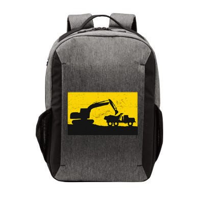 Vintage Construction Equipment Heavy Equipment Operator Vector Backpack