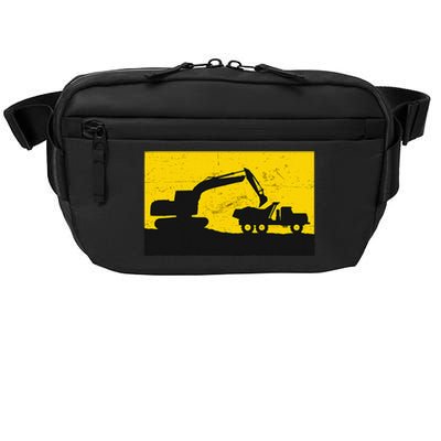 Vintage Construction Equipment Heavy Equipment Operator Crossbody Pack