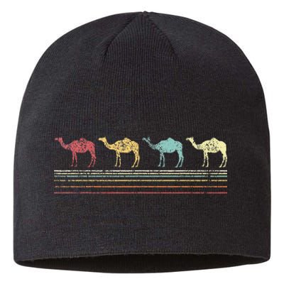 Vintage Camel Enthusiast Retro Design Sustainable Beanie