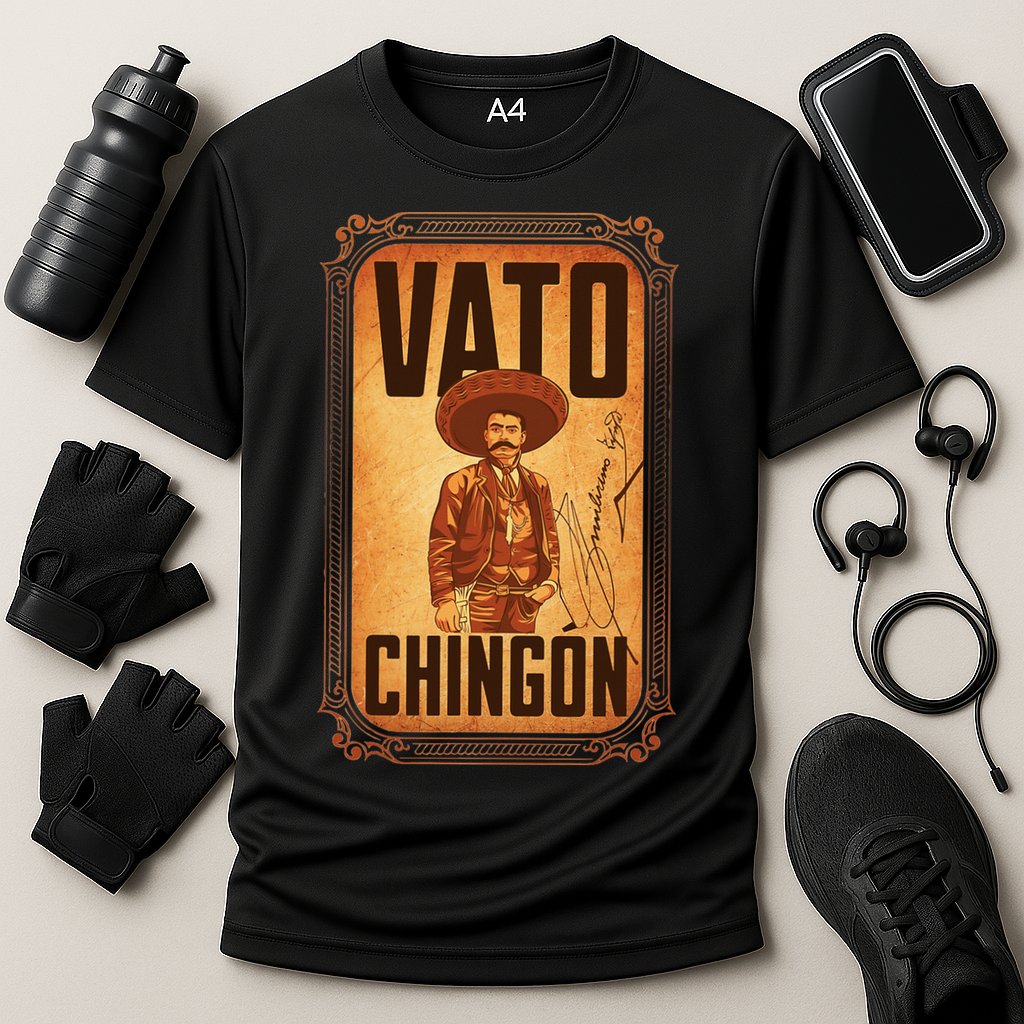 Vato ChingóN. Emiliano Zapata Portrait Cooling Performance Crew T-Shirt