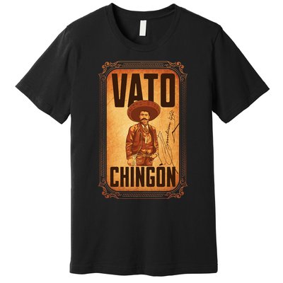 Vato ChingóN. Emiliano Zapata Portrait Premium T-Shirt