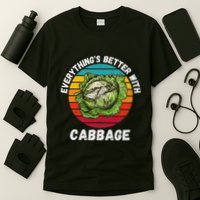 Vintage Cabbage EverythingS Better With Cabbage Retro T-Shirt